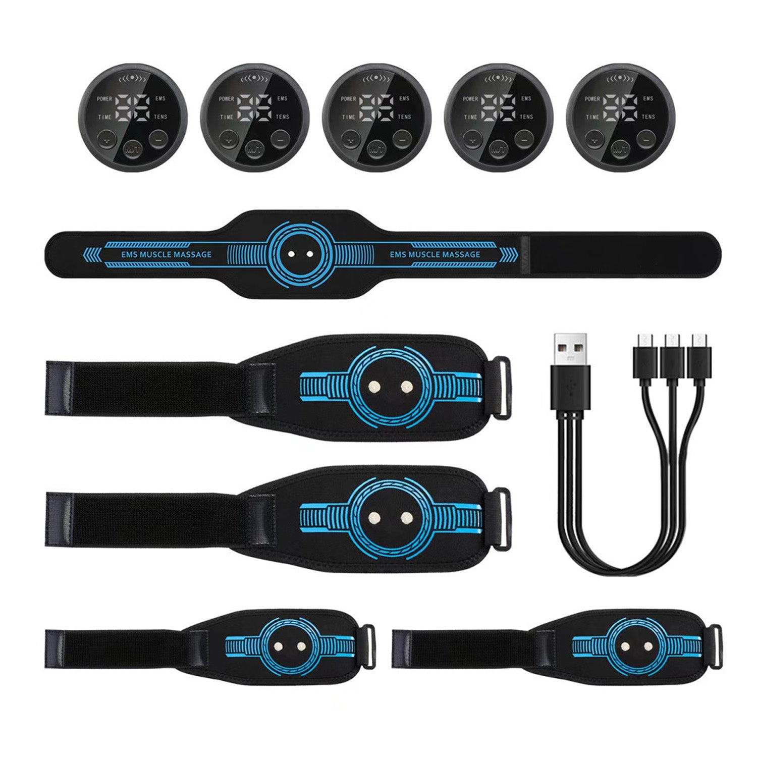 Electroestimulador Muscular Eléctrico EMS Zonas Ultra Estética