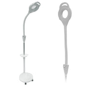 Lampara de Pie Led con Lupa X16 con Bandeja de Apoyo Para Centro Estetico, Spa