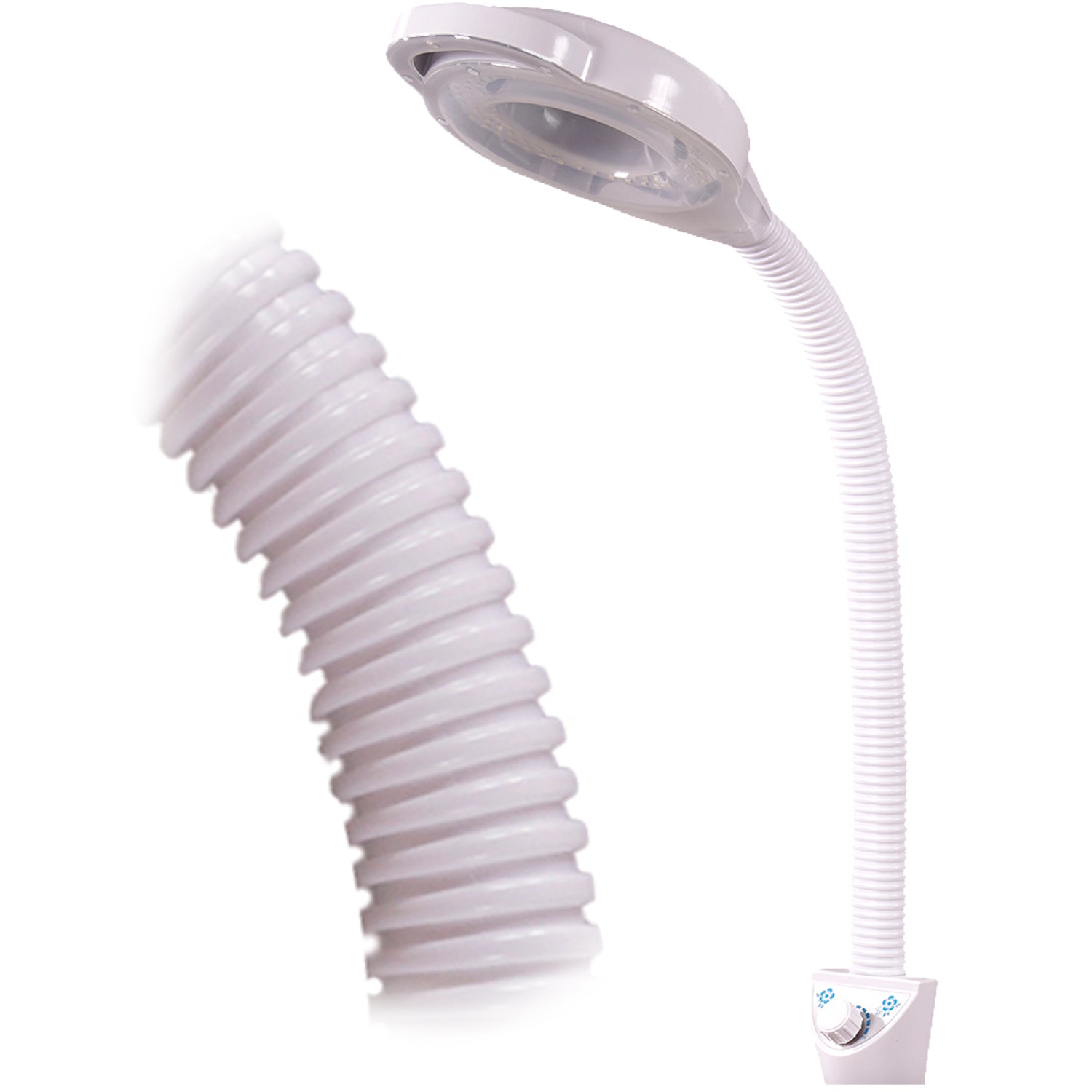 Lampara de Pie Led con Lupa X16 con Bandeja de Apoyo Para Centro Estetico, Spa