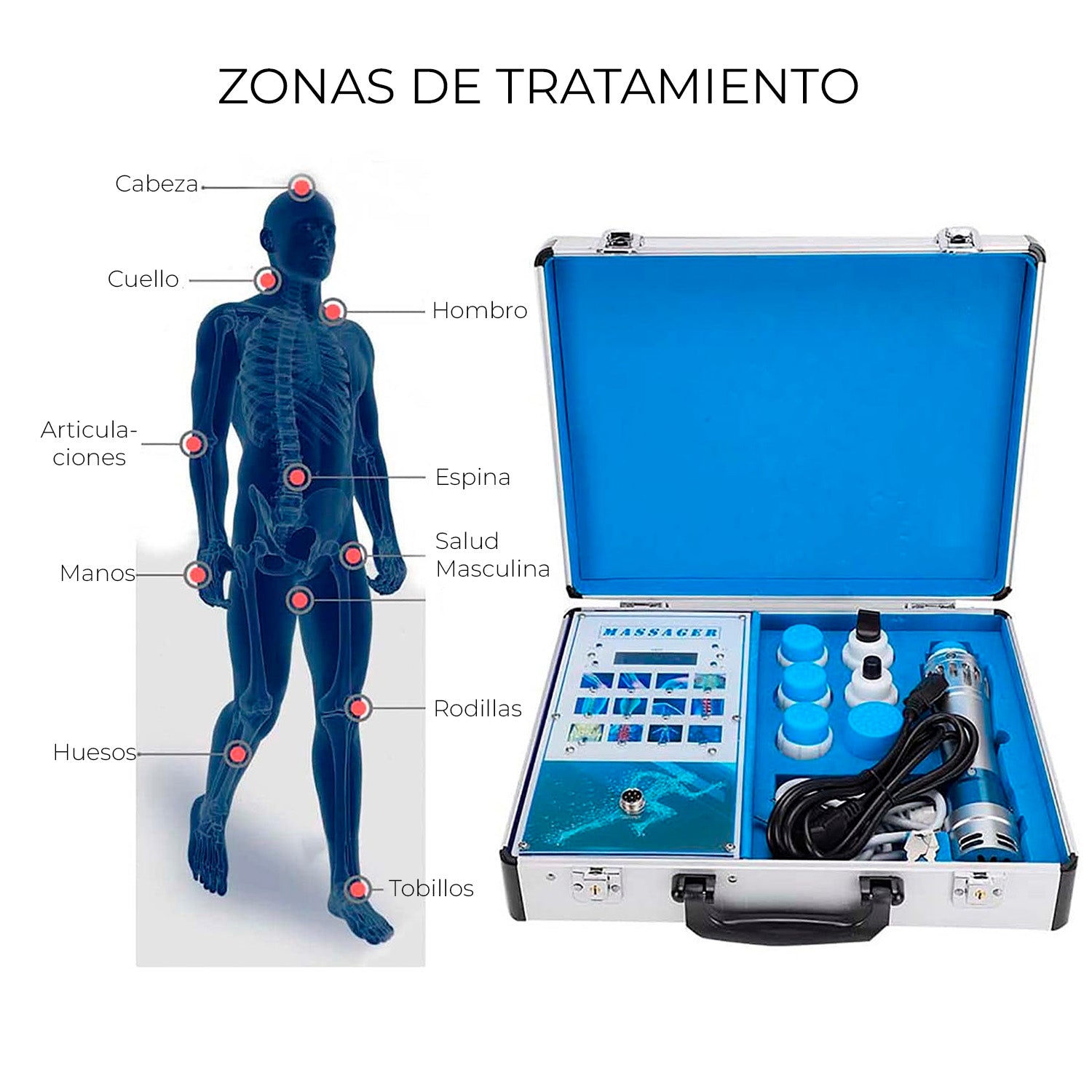 Máquina de Terapia ondas de choque portátil