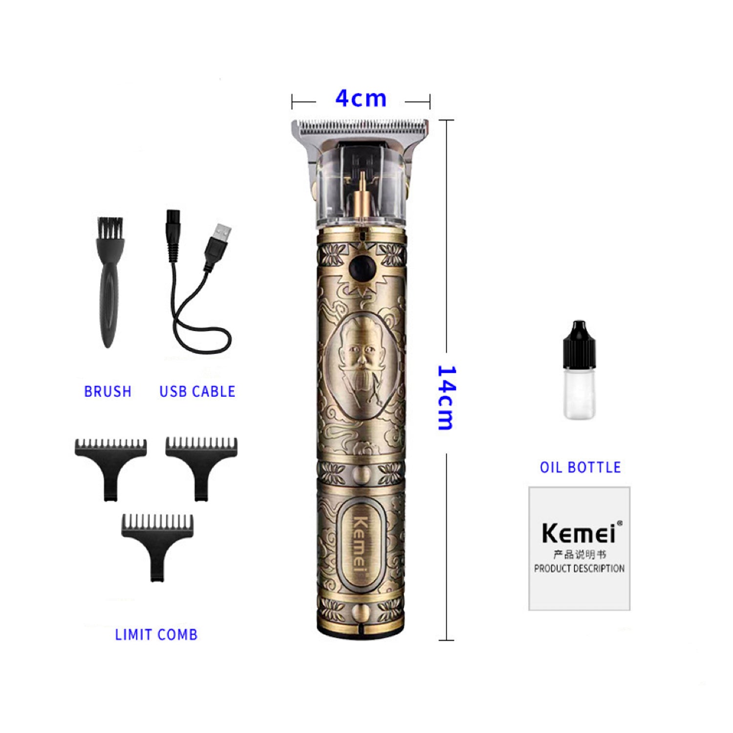 Cortadora de Pelo Kemei KM-700B