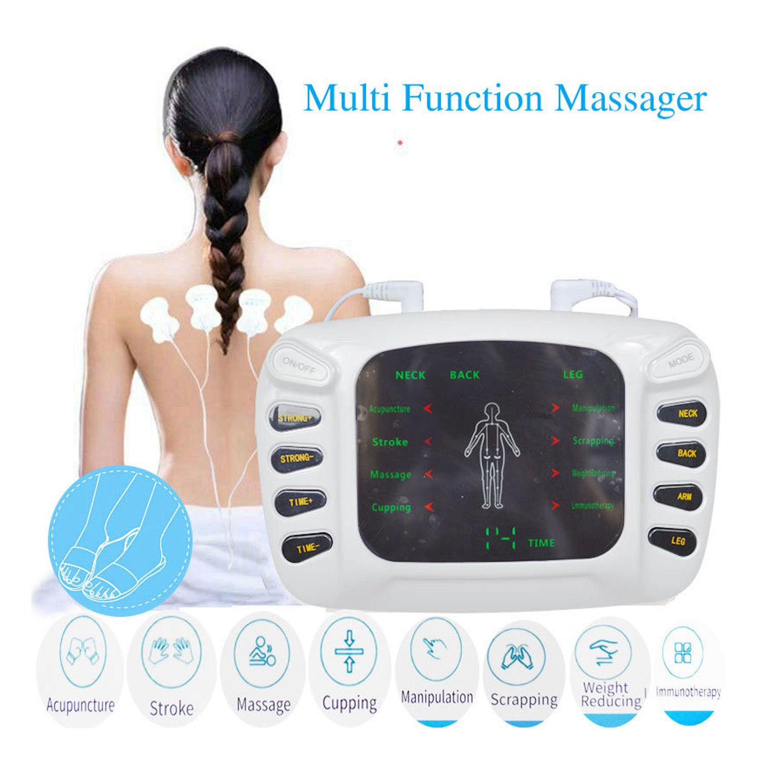 Dispositivo Multifunción Ems Tens Para Fisioterapia