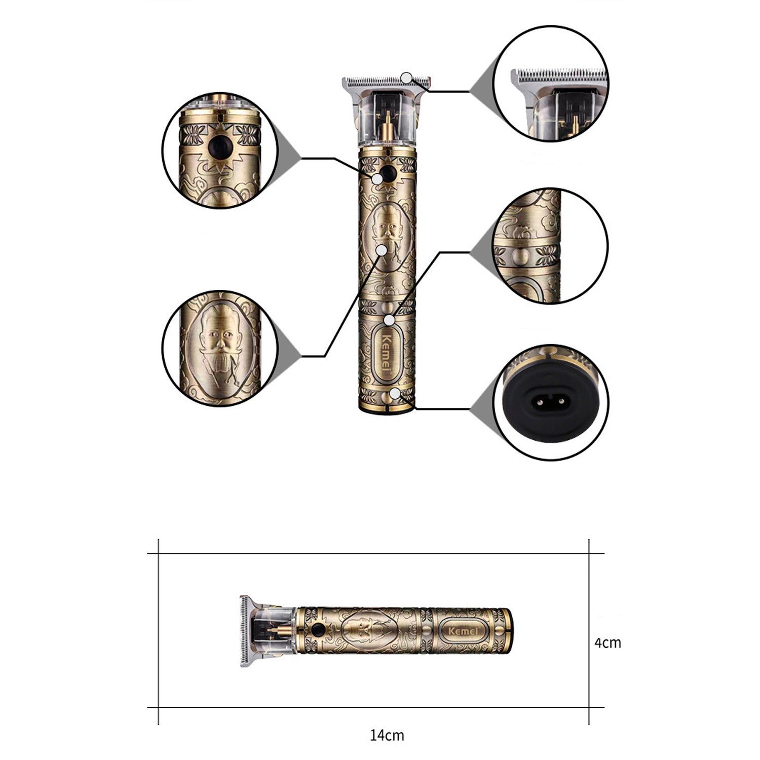 Cortadora de Pelo Kemei KM-700B