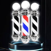 Poste Barbero Peluquería Barbería Luz Giratorio Pole Colores