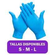 Guantes De Nitrilo Caja 100 Unidades antideslizantes