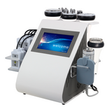 Maquina cavitación 40k   9 en 1  + Lipoláser + electroestimulación + Rf + Vacuum