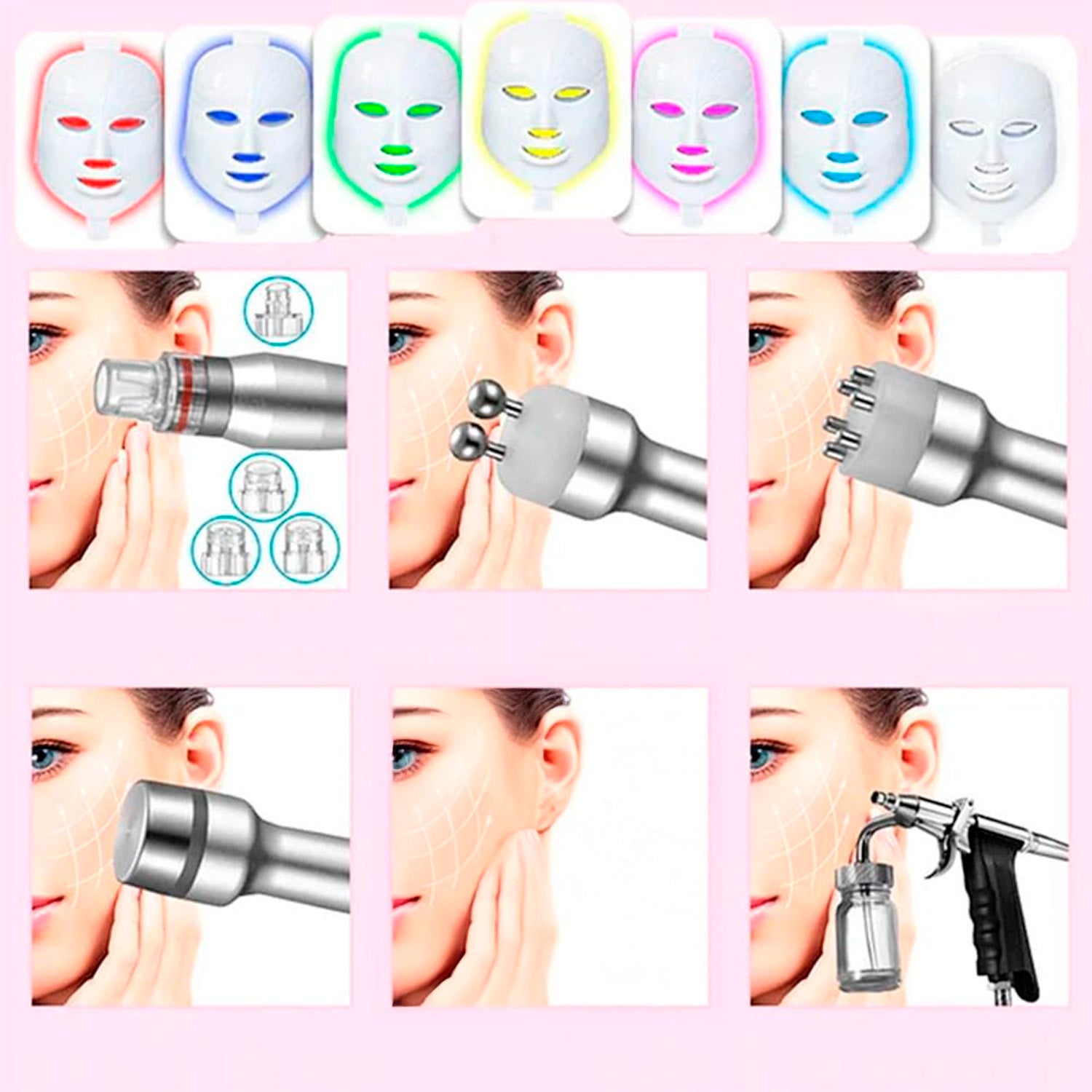 Máquina Hidrodermoabrasión 6 En 1 Limpieza Facial