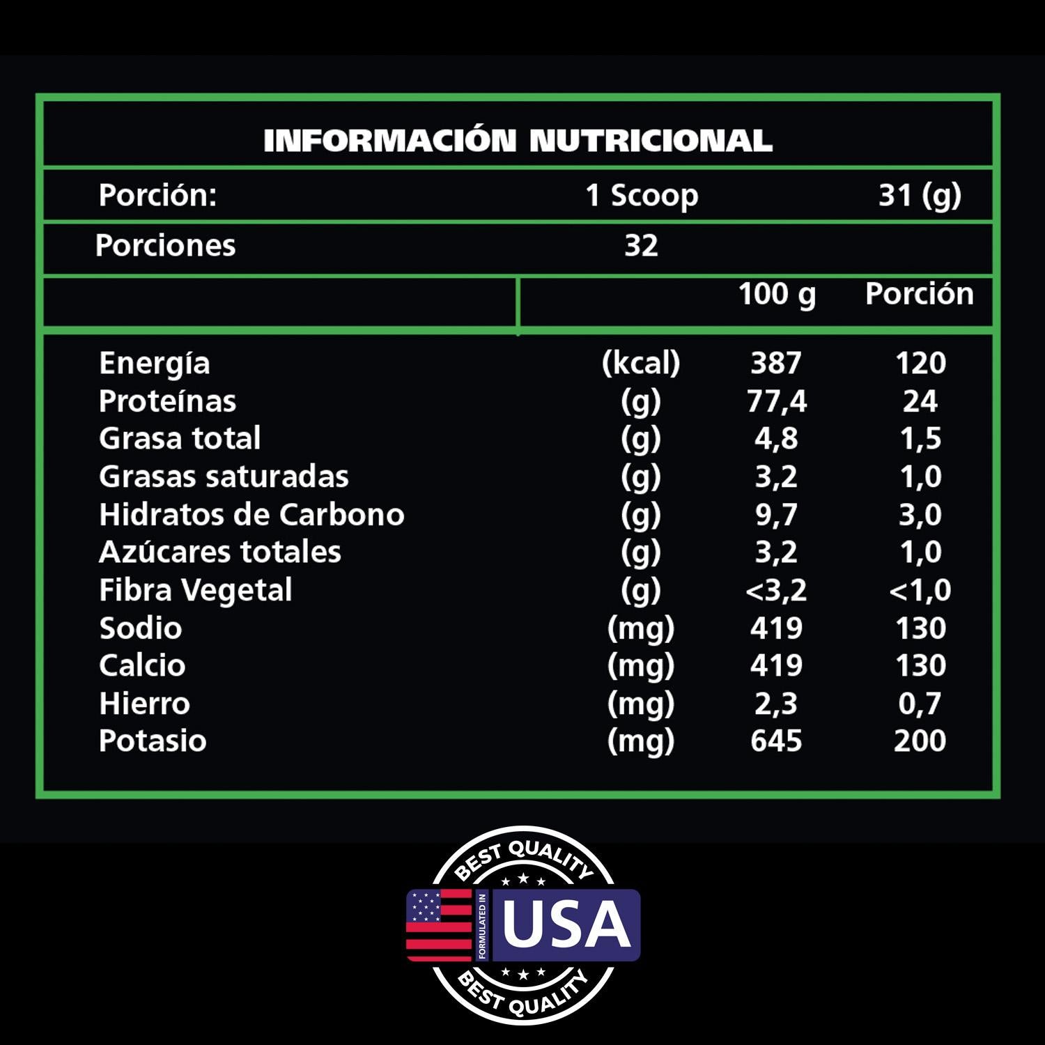 Proteína Be Healthy 1kg 24 g Por Porción