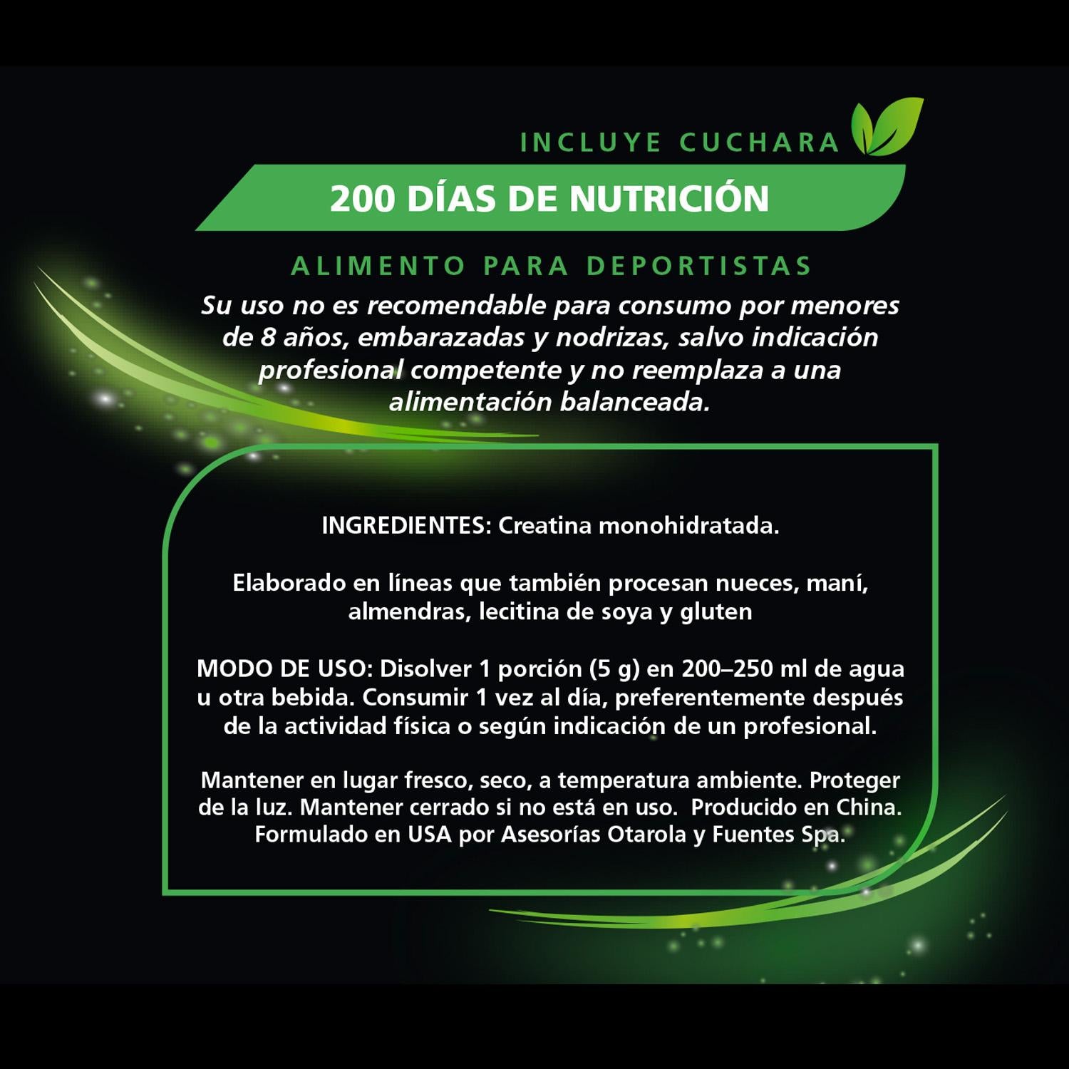 Creatina Monohidrato Be Healthy 1 kg Sin Sabor