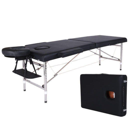 Camilla para masajes 2 cuerpos aluminio + cabecera