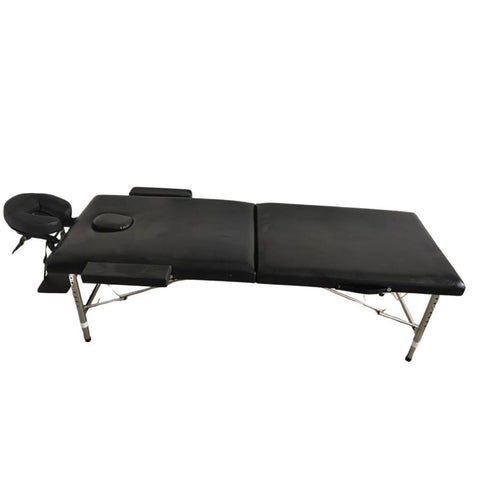 Camilla para masajes 2 cuerpos aluminio + cabecera