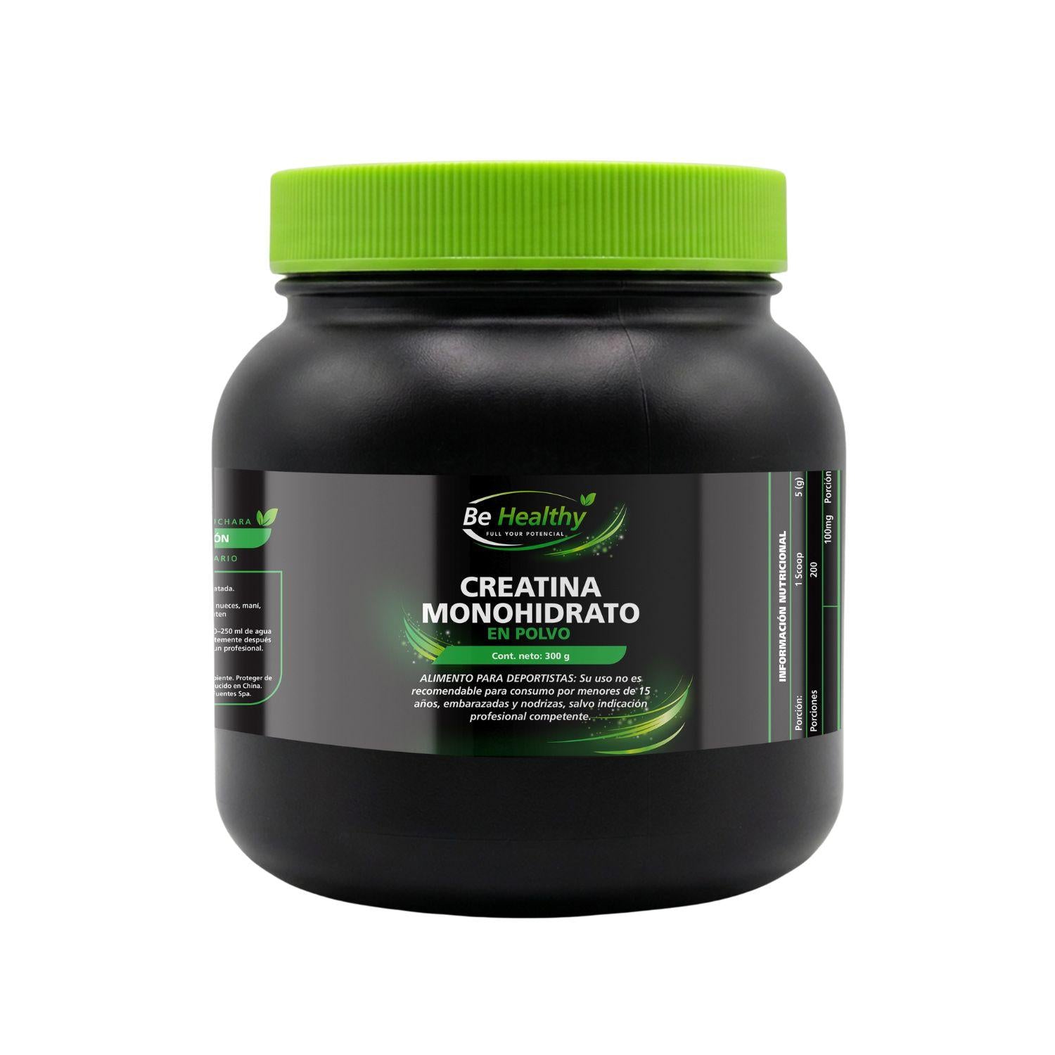 Creatina Monohidrato Be Healthy 300 g Sin Sabor