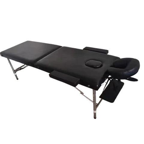 Camilla para masajes 2 cuerpos aluminio + cabecera
